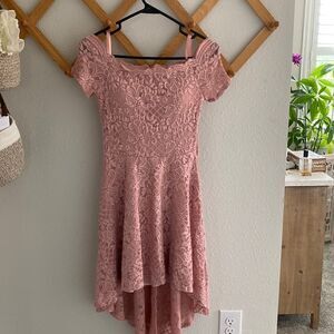 City Studio Off-The -Shoulder Fit&Flare Dress